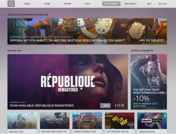 Good old Games spricht Deutsch