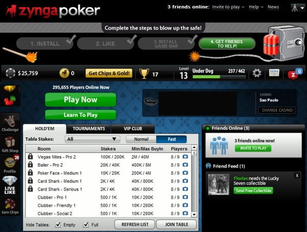 Pokerseiten-Betreiber stiehlt 400 Mrd. Chips von "Zynga Poker"