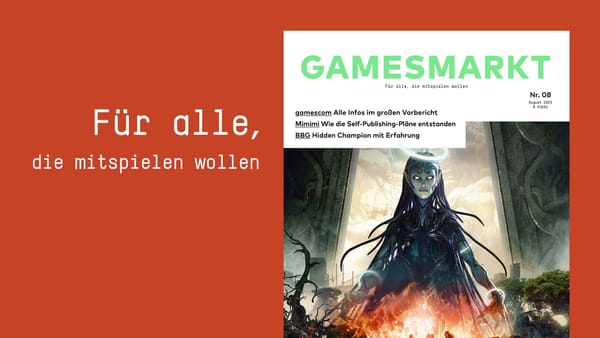 GamesMarkt 08/2023: gamescom, Mimimi, BGG