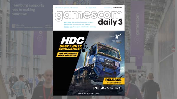 Read gamescomDaily 3 as e-paper