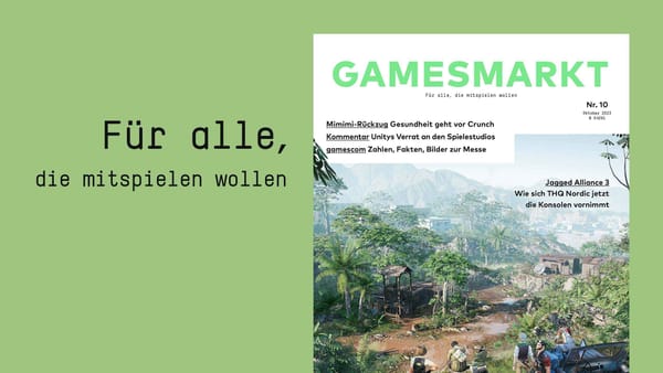 GamesMarkt 10/2023: Unity, Mimimi-Rückzug, gamescom-Nachlese