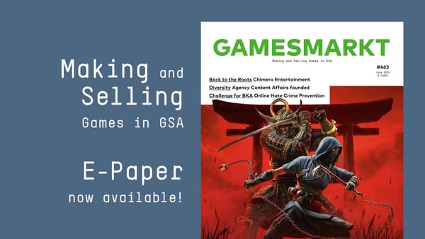 GamesMarkt 06/2024: Chimera Entertainment, Content Affairs, Online Hate Prevention