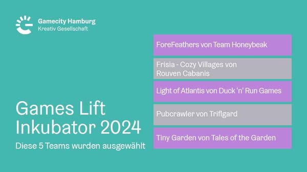 These Five Game Development Teams to Be Funded by Gamecity Hamburg Incubator