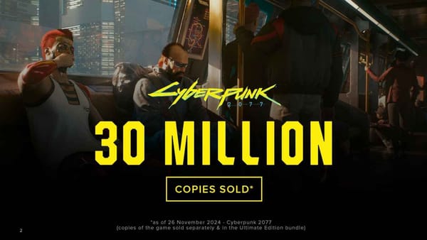 Cyberpunk 2077 Breaks Milestones, New Witcher Game in Full Production