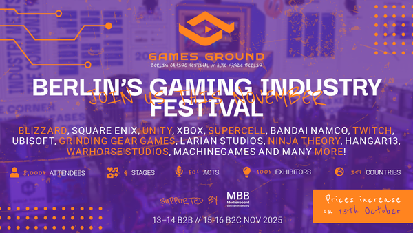 Games Ground Berlin 2025 Expects Significantly More Guests, Exhibition Nearly Sold Out