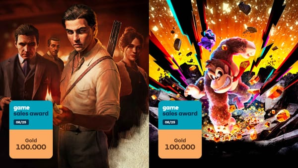 Nintendo and 2K Games Receive game Sales Awards in Gold in September