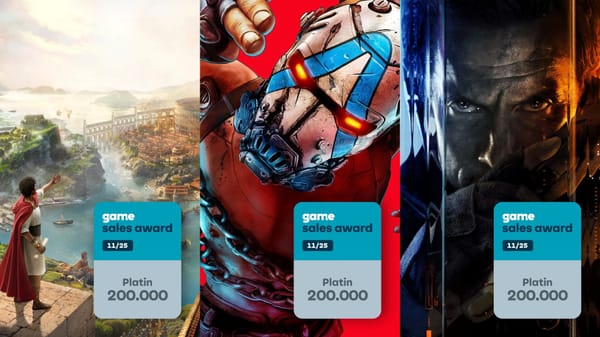 Three Platinum Sales Awards Go to 2K, Activision, and Ubisoft