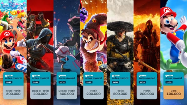 No Fewer Than Seven Game Sales Awards Were Handed out at the End of 2025